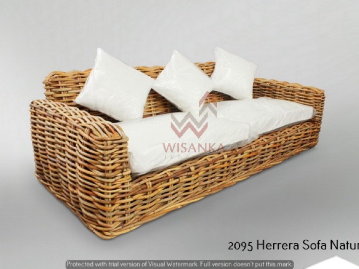 Herrera Rattan Sofa Natural | Indonesia rattan furniture | kids furniture  supplier