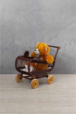 Bobo Rattan Doll Pram