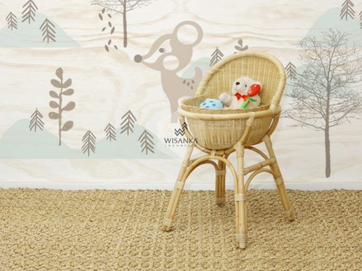 rattan doll bassinet