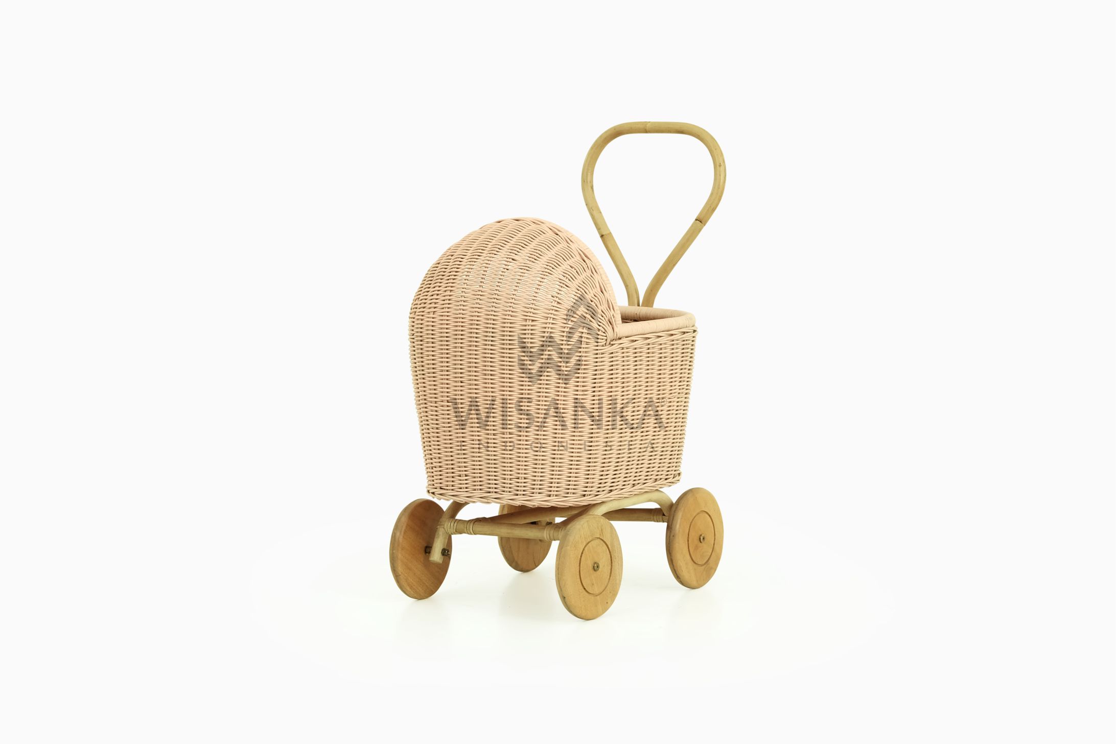 wicker doll pram